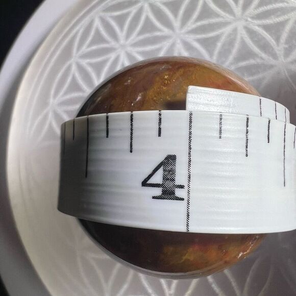 OC Jasper Red Yellow Quartz Crystal Sphere - Picture 10 of 12